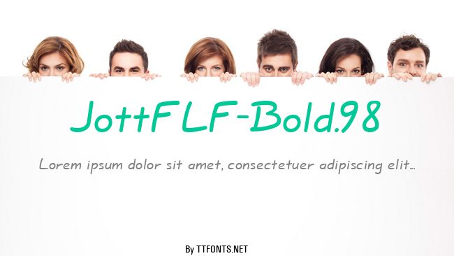 JottFLF-Bold.98 example