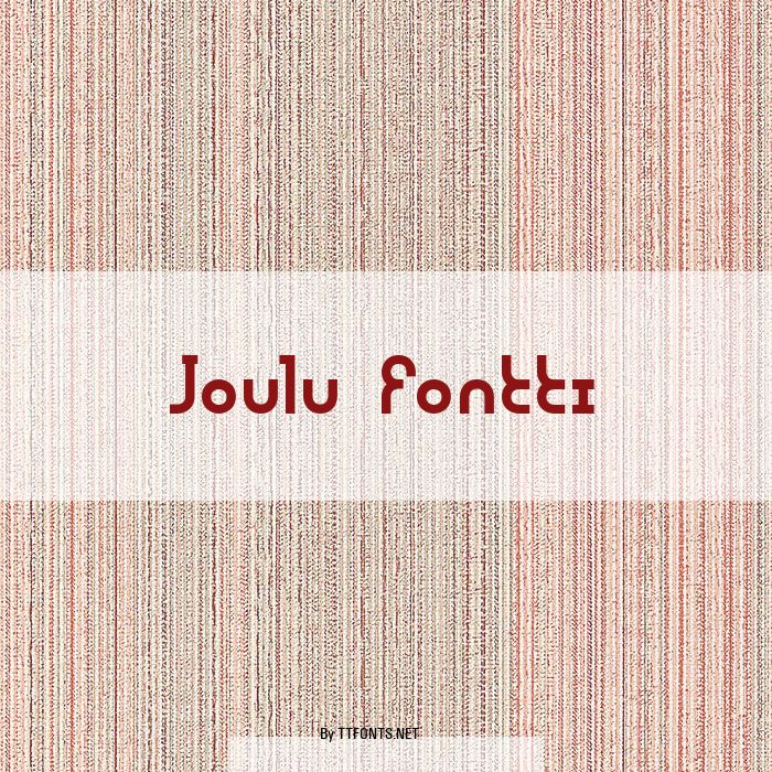Joulu Fontti example