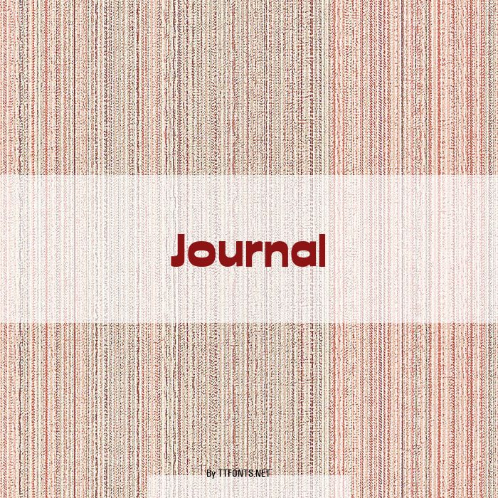 Journal example