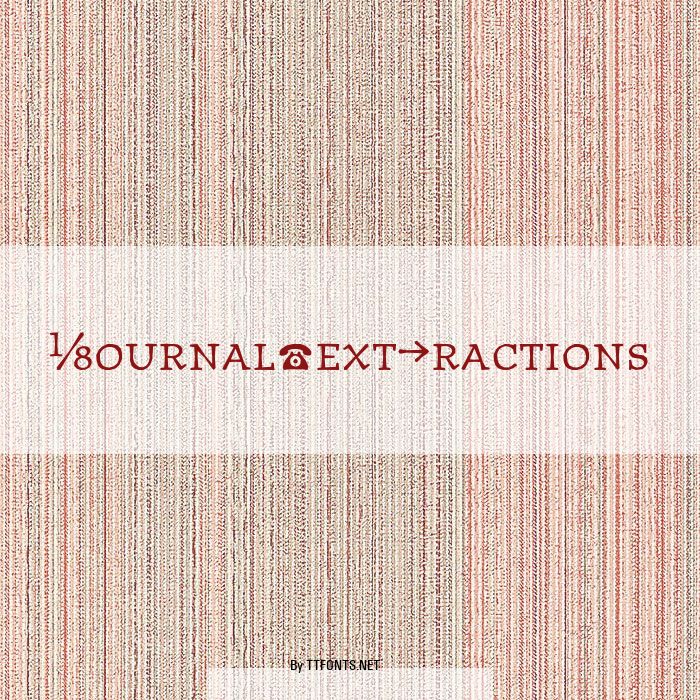 JournalTextFractions example