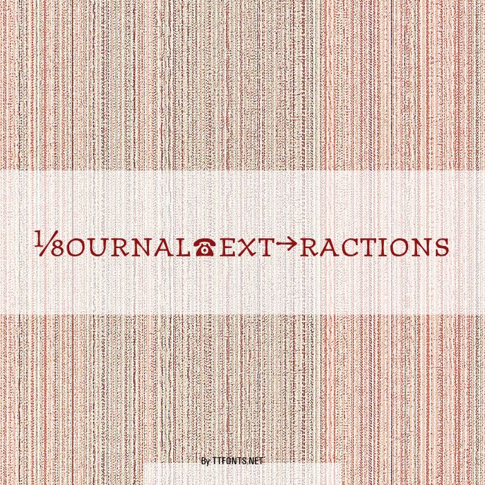 JournalTextFractions example