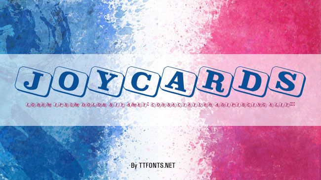 JoyCards example