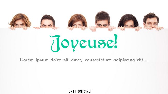 Joyeuse! example