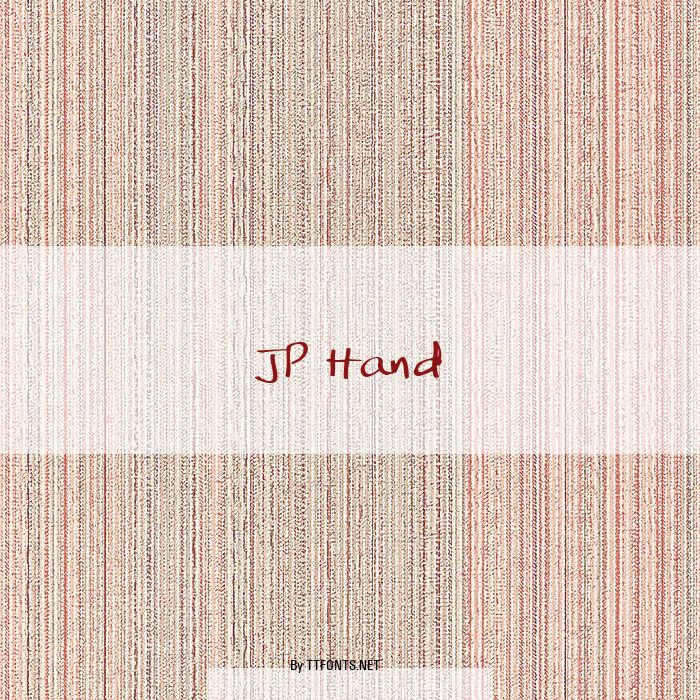 JP Hand example