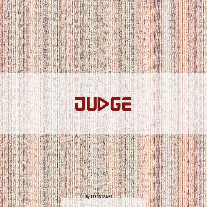 Judge example