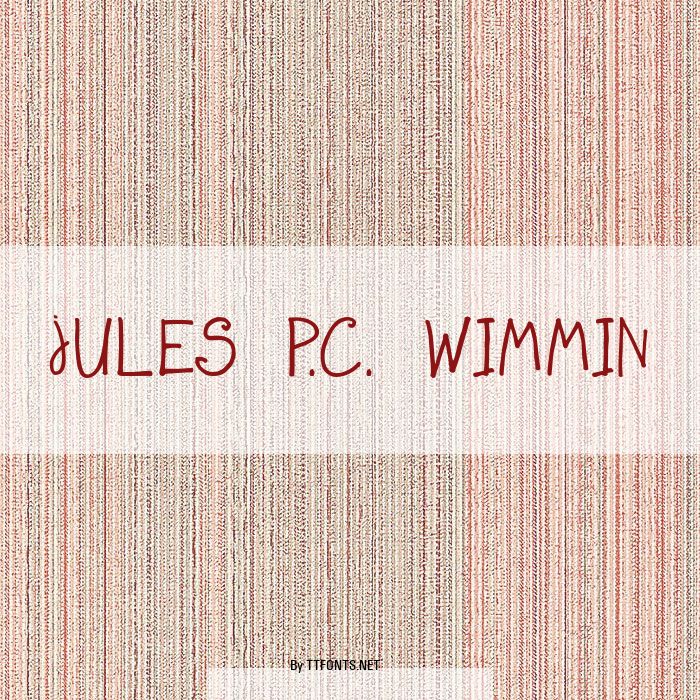 JULES P.C. WIMMIN example