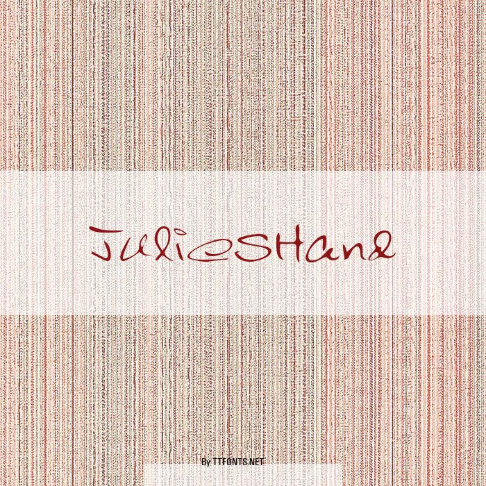 JuliesHand example