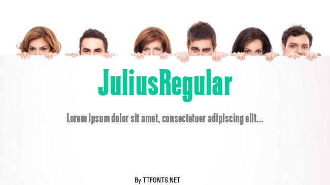 JuliusRegular example