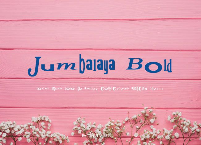 Jumbalaya Bold example
