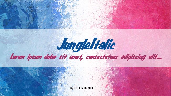 JungleItalic example