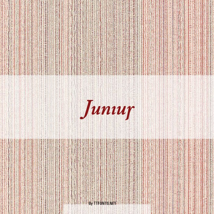 Junius example