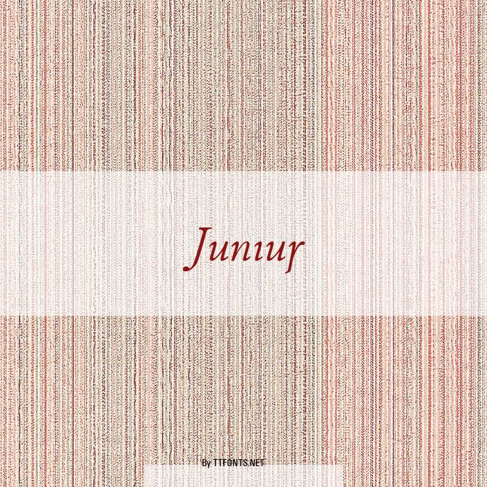 Junius example
