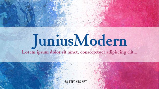 JuniusModern example