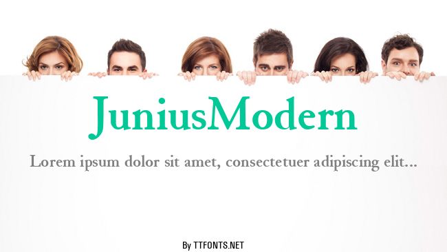 JuniusModern example