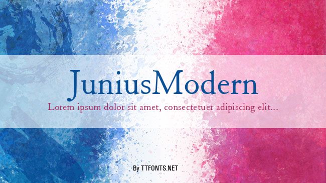JuniusModern example