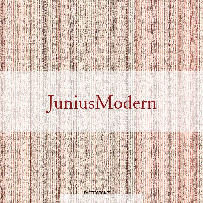 JuniusModern example