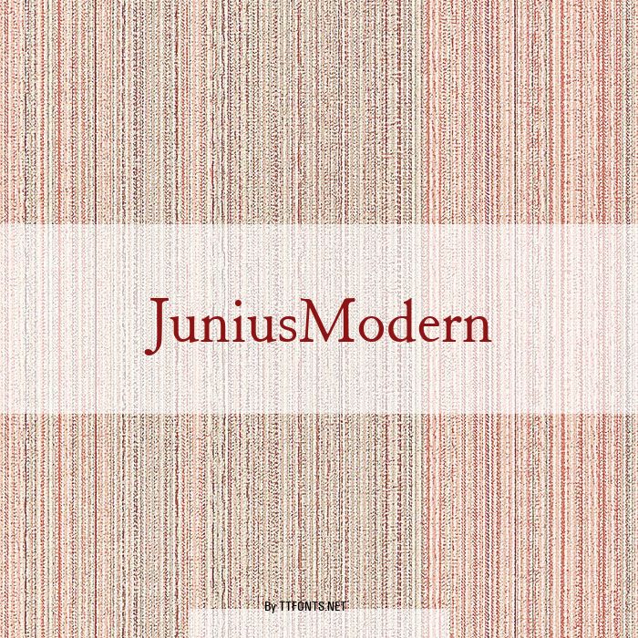 JuniusModern example