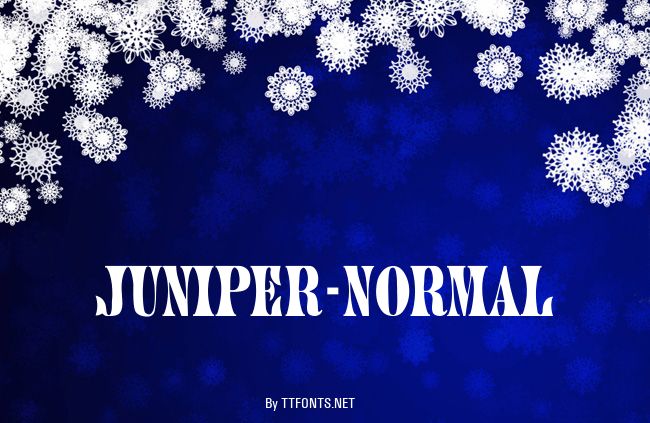 Juniper-Normal example