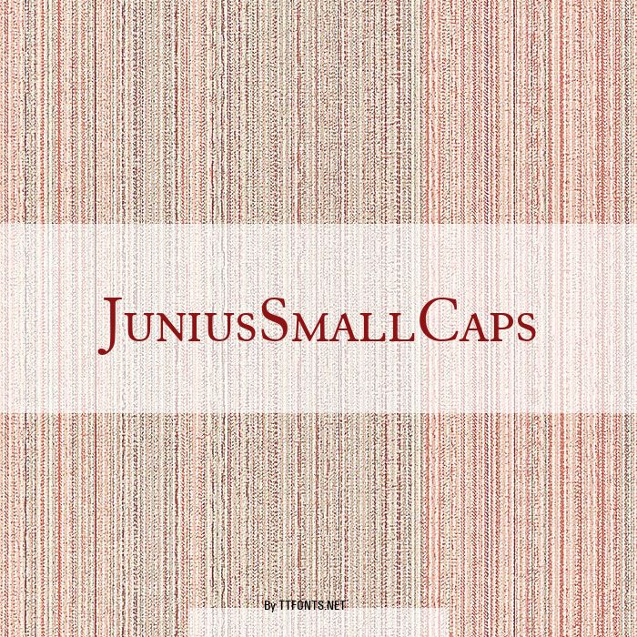 JuniusSmallCaps example