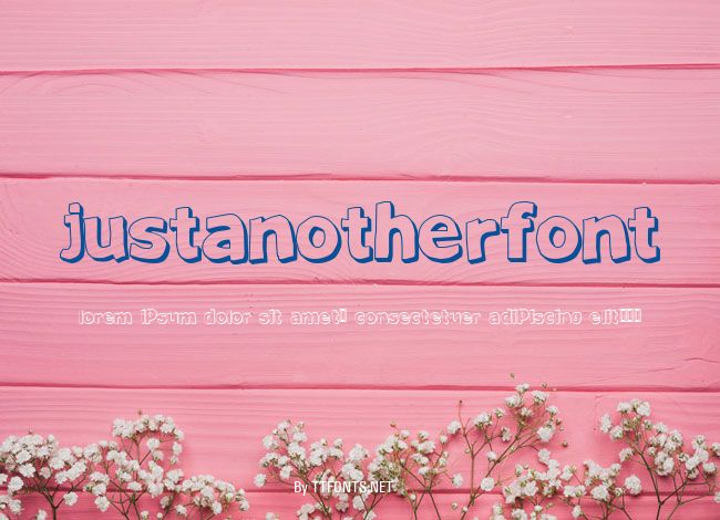 JustAnotherFont example