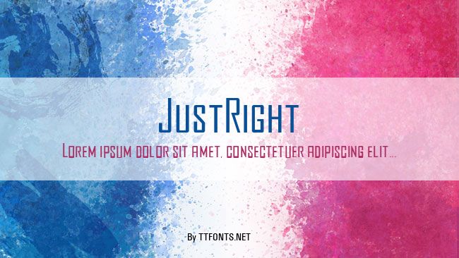 JustRight example