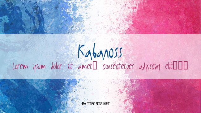 Kabanoss example