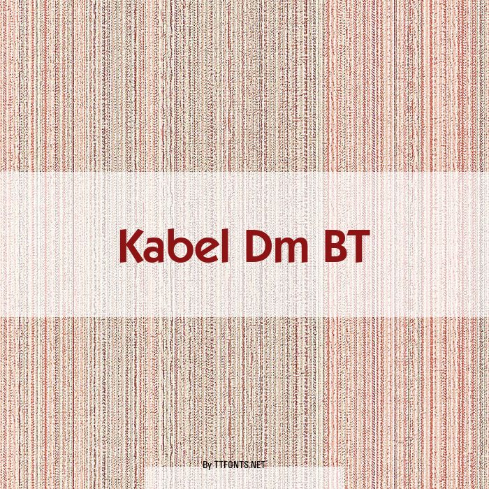 Kabel Dm BT example