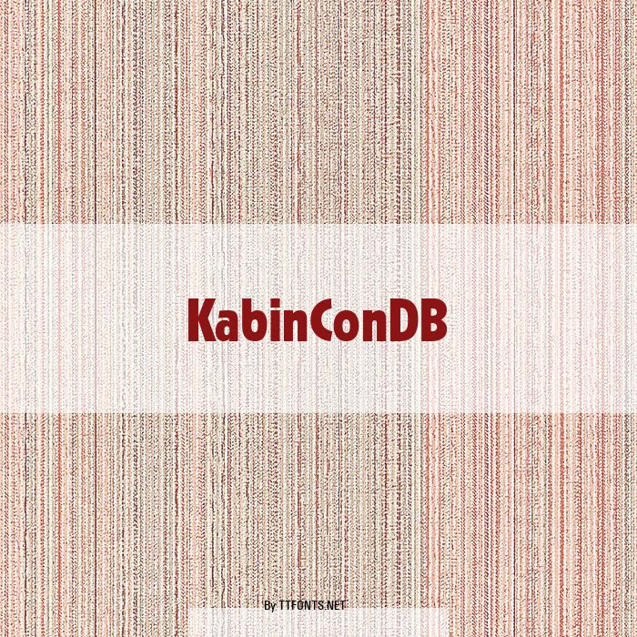 KabinConDB example