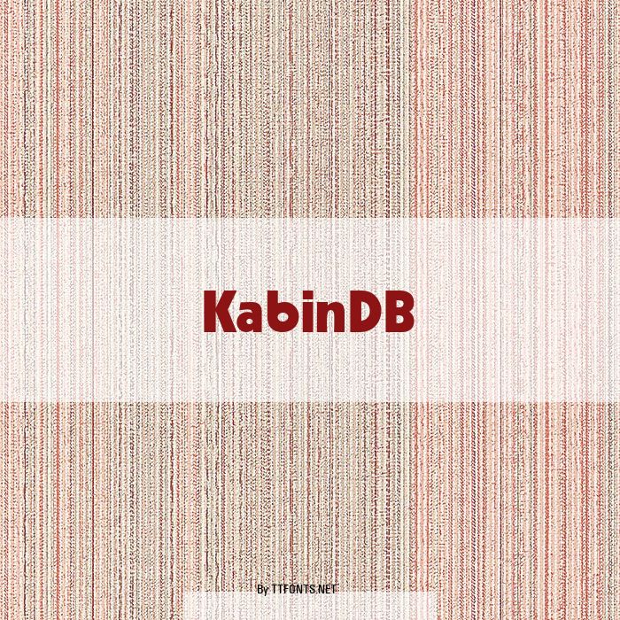 KabinDB example