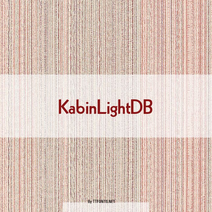 KabinLightDB example