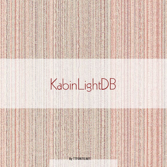 KabinLightDB example