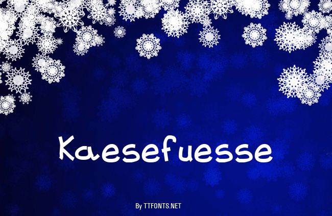 Kaesefuesse example