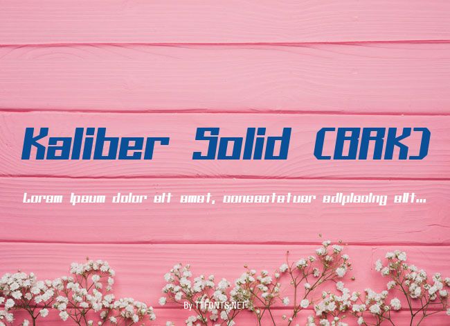 Kaliber Solid (BRK) example