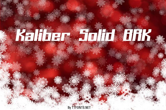 Kaliber Solid BRK example