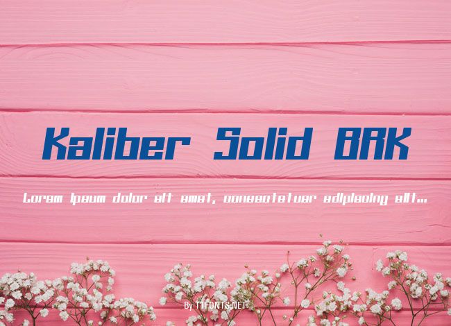 Kaliber Solid BRK example