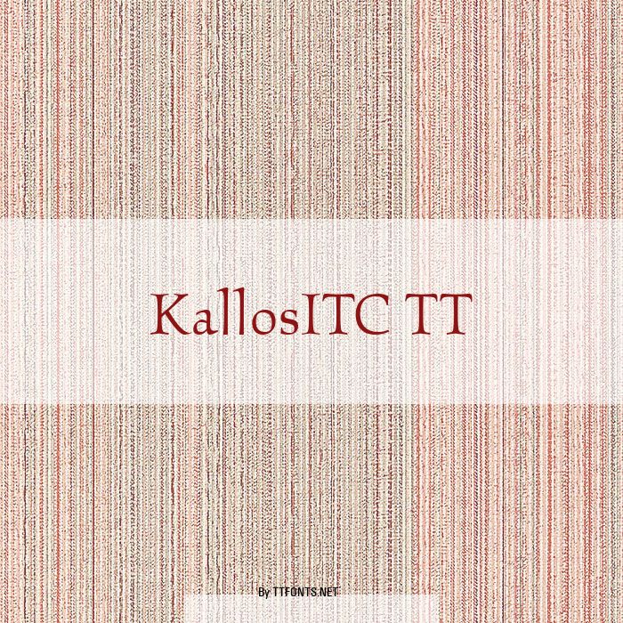 KallosITC TT example