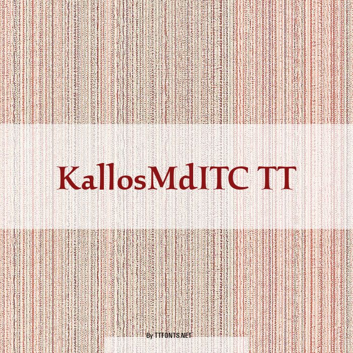 KallosMdITC TT example