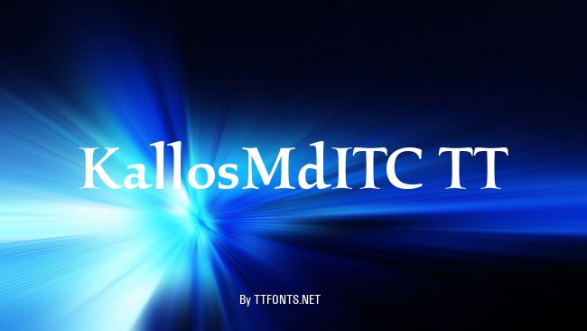 KallosMdITC TT example