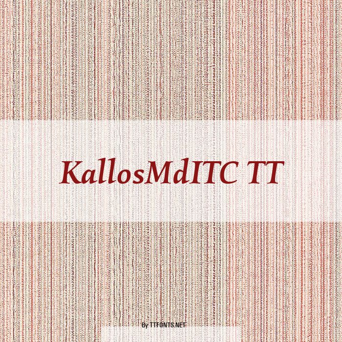 KallosMdITC TT example