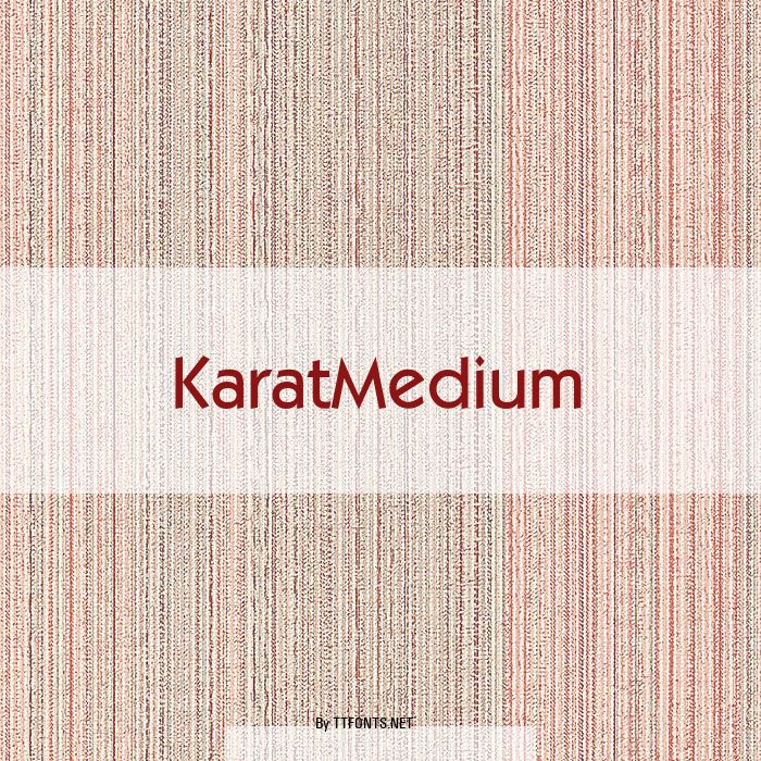 KaratMedium example