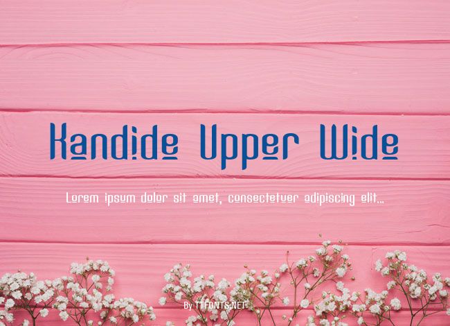Kandide Upper Wide example