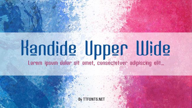 Kandide Upper Wide example