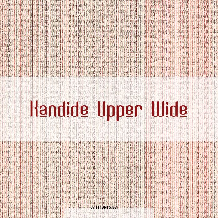 Kandide Upper Wide example