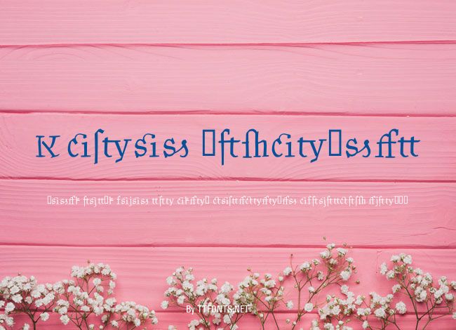 Kantor Ligatures example