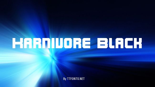 Karnivore Black example