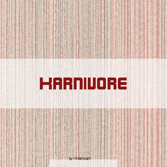 Karnivore example
