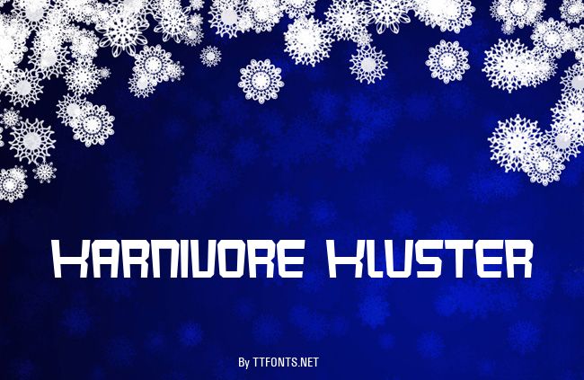 Karnivore Kluster example