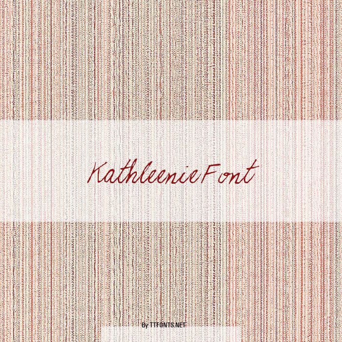 KathleenieFont example