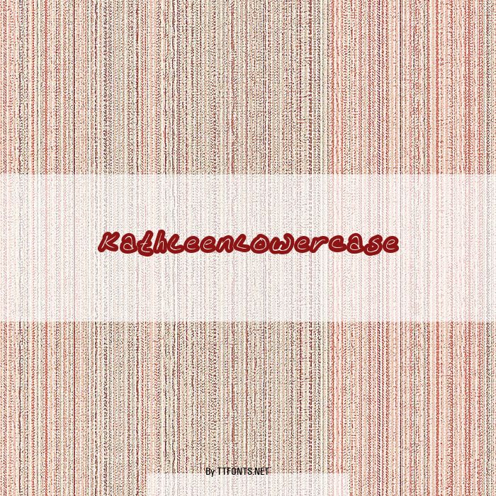 KathleenLowercase example
