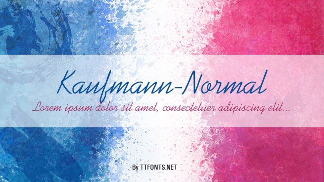 Kaufmann-Normal example